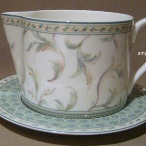 Fitz & Floyd Monterey Gravy Sauce Boat with Underplate PERFECT!